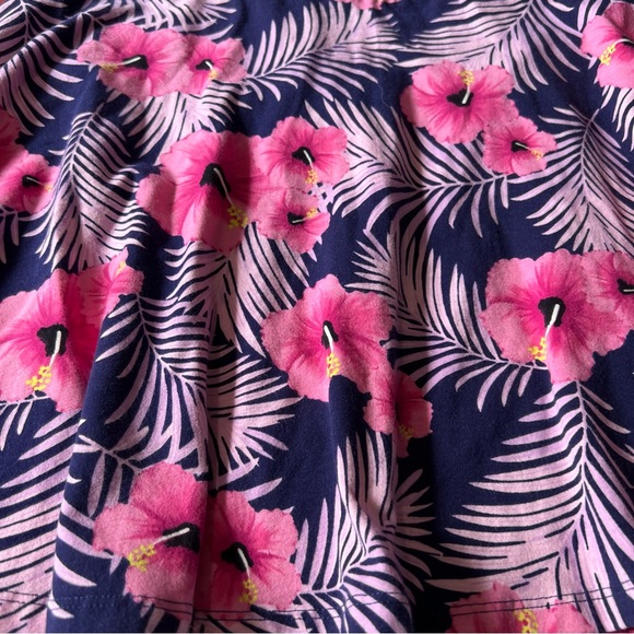 Women’s PINK Victoria's Secret Medium Blue Purple Floral Stretch Mini Skirt NWT - Picture 3 of 6